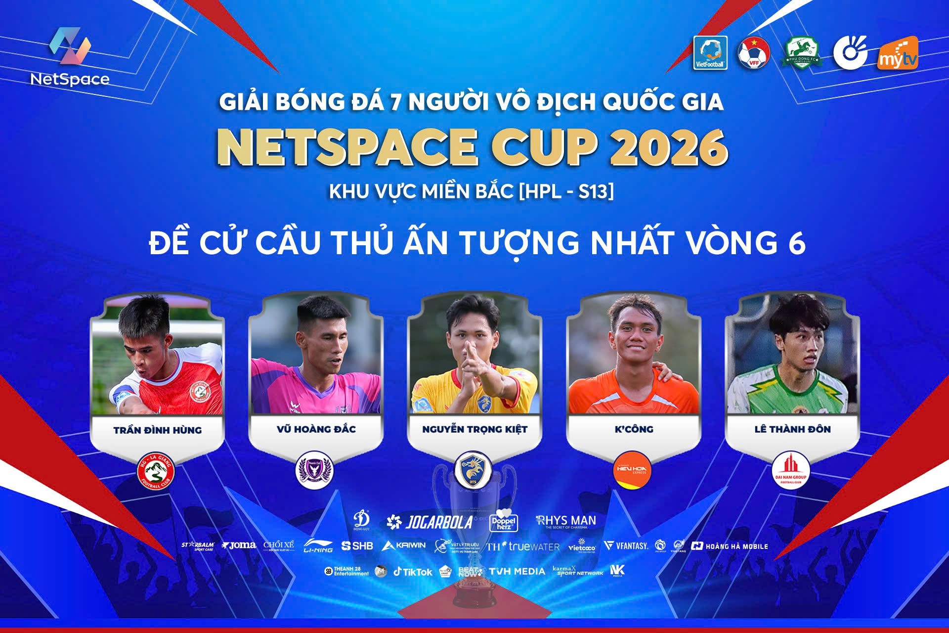 Bình chọn cầu thủ ấn tượng vòng 6 HPL-S13